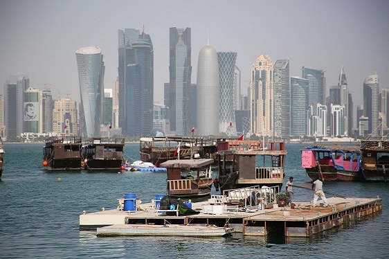 Panorama von Doha/Qatar