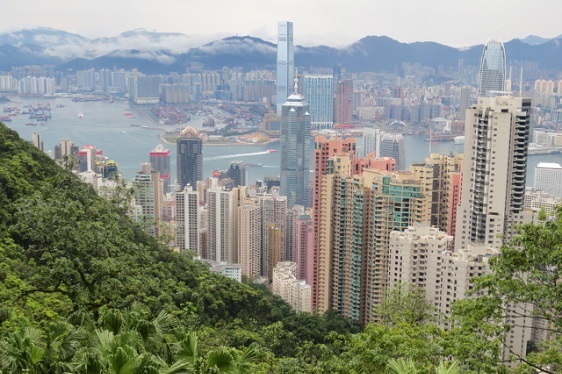 Panorama von Hongkong vom Peek