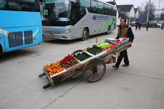 Obstverkäufer in Südchina