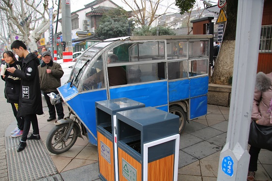 Mopedtaxi in Südchina