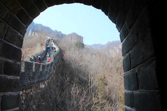 Chinesische Mauer in Huangyaguan bei Beijing
