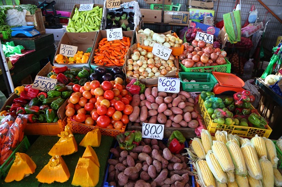 Gemüse- und Obstmarkt in Chile