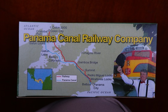 Streckenverlauf der Panamakanal-Eisenbahn