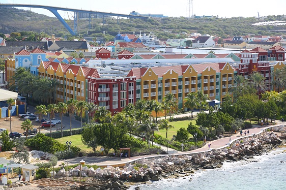 Blick auf Willemstad/Curaçao