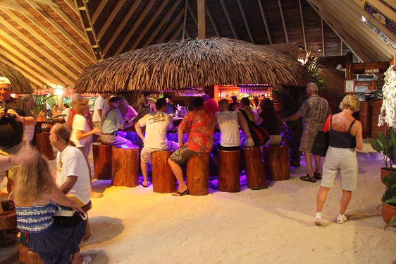 Bar 'Bloody Marys' auf Bora Bora/Französisch Polynesien
